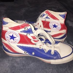 UK Flag High Top Converse